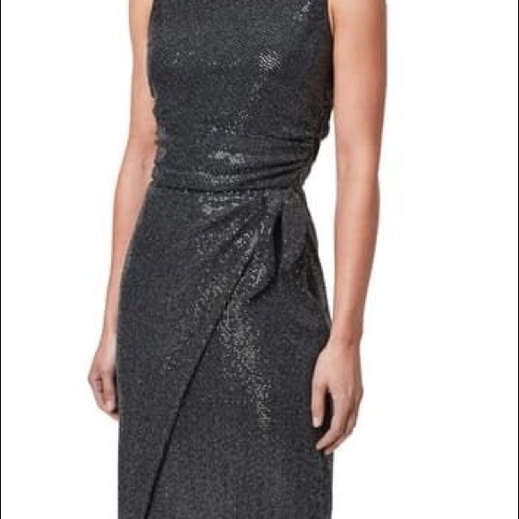 Brand new ALLSAINTS  Wrap Front Sleeveless Sheath Dress - Picture 5 of 16